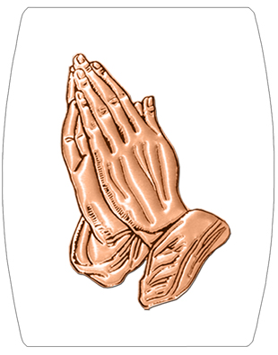 DNSHEND 516 CP WT Copper Praying Hands White